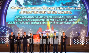 Kỷ niệm 20 năm Vịnh Hạ Long được công nhận Di sản thiên nhiên thế giới (lần thứ 2) và công bố sáp nhập Hoành Bồ vào Hạ Long, tháng 1-2020