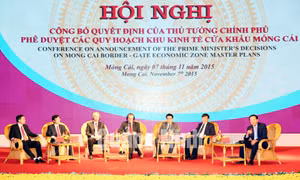 Công bố các quy hoạch Khu kinh tế cửa khẩu Móng Cái, tháng 11-2015