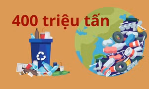 400 triệu tấn - là khối lượng rác thải nhựa mà thế giới thải ra môi trường hàng năm