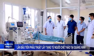 Lần đầu tiên phẫu thuật lấy tạng ngay tại tuyến tỉnh từ người chết não tại Quảng Ninh