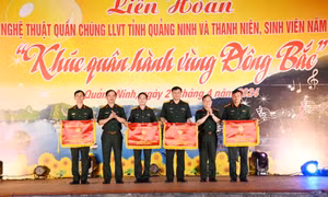 Ban CHQS TP Hạ Long đạt giải Nhất Liên hoan nghệ thuật quần chúng LLVT tỉnh và thanh niên, sinh viên