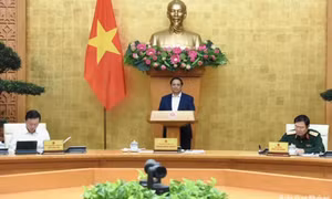 Thủ tướng Phạm Minh Chính chủ trì phiên họp Chính phủ chuyên đề pháp luật tháng 4/2024
