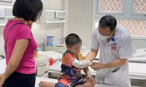 Bệnh nhi 3 tuổi bị chó béc-giê nhà hàng xóm tấn công gây vỡ thận