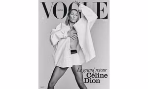 Celine Dion để ngực trần trên tạp chí