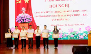 Móng Cái: Phát huy vai trò của đội ngũ bí thư chi bộ, trưởng thôn/khu