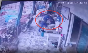 Nhân viên cây xăng ‘truy sát’ tài xế vì mâu thuẫn lối đi