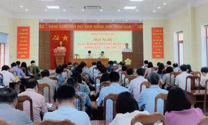 Đồng chí Trưởng Ban Tổ chức Tỉnh ủy dự Hội nghị Ban Chấp hành Đảng bộ Ba Chẽ
