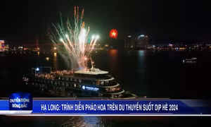 Hạ Long: Trình diễn pháo hoa trên du thuyền suốt dịp hè 2024