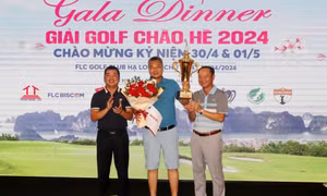 Golf thủ Hoàng Trung Thông vô địch giải Golf Chào hè 2024