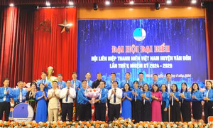 Đại hội Đại biểu Hội LHTN Việt Nam huyện Vân Đồn lần thứ V nhiệm kỳ 2024 -2029