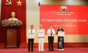 TP Hạ Long: Trao tặng Huy hiệu Đảng nhân dịp 19/5