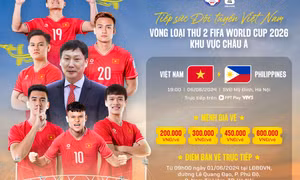 Vé xem trận Việt Nam - Philippines được bán trực tiếp từ ngày 1-6