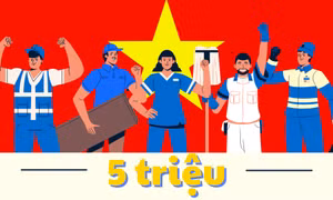 5 triệu - là số lượt người được huấn luyện an toàn vệ sinh lao động trong năm 2023 trên cả nước
