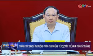 Thường trực Ban Chỉ đạo phòng, chống tham nhũng, tiêu cực tỉnh triển khai nhiệm vụ công tác tháng 6
