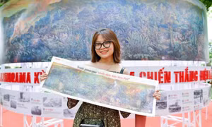 Báo Nhân Dân tặng bạn đọc 100.000 bản phụ san tranh panorama 'Chiến dịch Điện Biên Phủ'