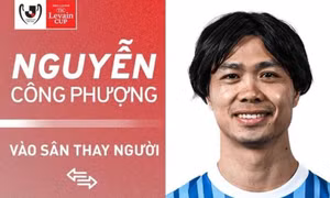 Công Phượng vào sân thay người, đá 15 phút bị rút ra