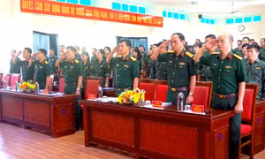 112 cán bộ thuộc đối tượng 3 hoàn thành chương trình bồi dưỡng kiến thức quốc phòng an ninh