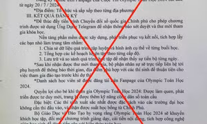 Cảnh báo việc giả mạo văn bản của Bộ Giáo dục và Đào tạo mời tham gia Olympic Toán 2024