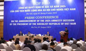 Họp báo công bố Quyết định về đặc xá năm 2024 của Chủ tịch nước