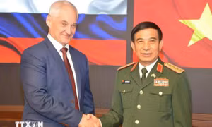 Tiếp tục phối hợp thúc đẩy quan hệ hợp tác quốc phòng Việt Nam-Liên bang Nga