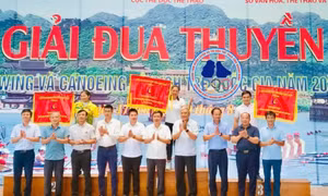 Quảng Ninh giành 9 HCV tại Giải Đua thuyền Canoeing VĐ trẻ quốc gia 2024
