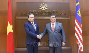 Chủ tịch Quốc hội Trần Thanh Mẫn hội đàm với Chủ tịch Hạ viện Malaysia