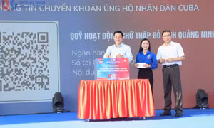 Tỉnh Đoàn và Hội Chữ Thập đỏ tỉnh vận động quyên góp ủng hộ nhân dân Cuba