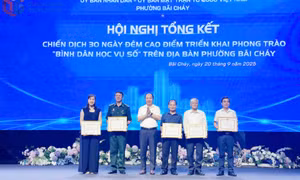 Phường Bãi Cháy: Tổng kết chiến dịch 30 ngày đêm cao điểm triển khai phong trào “Bình dân học vụ số”