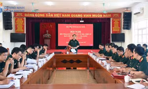 Lực lượng vũ trang sôi nổi thi đua hướng về Đại hội Đảng bộ tỉnh