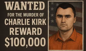 Mỹ treo thưởng 100.000 USD truy tìm kẻ ám sát nhà hoạt động Charlie Kirk