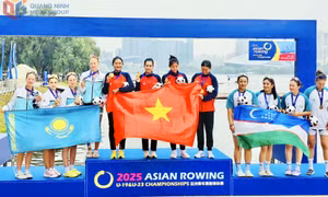 Giải Vô địch Rowing trẻ U19, U23 Châu Á: Quảng Ninh giành 2 HCV, 1 HCB 