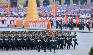 Chùm ảnh: Các khối diễu binh của quân đội nhân dân Việt Nam tại A80
