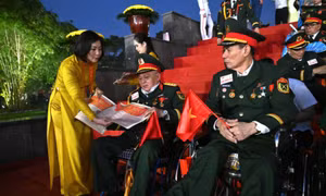 Hình ảnh đẹp của các cựu chiến binh trước giờ khai mạc Lễ diễu binh, diễu hành