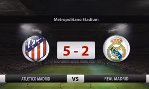 Real Madrid thua đậm Atletico Madrid