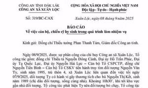 Bắt được nghi phạm đâm thiếu tá công an ở Đắk Lắk tử vong