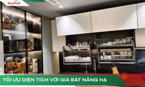 Giá bát nâng hạ - Phụ kiện không thể thiếu trong căn bếp hiện đại