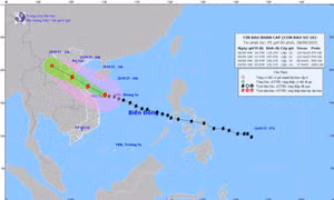 Thời tiết ngày 28/9: Bão số 10 cách bắc Quảng Trị 360km, nhiều nơi trên cả nước có mưa to đến rất to