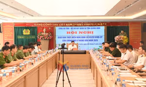 Công an tỉnh - Bộ CHQS tỉnh Quảng Ninh: Giao ban thực hiện Nghị định số 03/2019/NĐ-CP của Chính phủ