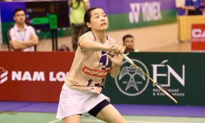 Thua tay vợt Trung Quốc, Thùy Linh không thể lần thứ 4 liên tiếp vô địch Vietnam Open