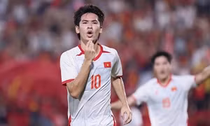 Văn Thuận ghi bàn duy nhất giúp U23 Việt Nam vươn lên dẫn đầu bảng C