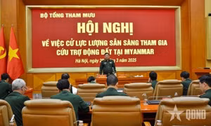 Dự kiến chiều mai Bộ đội Việt Nam sang Myanmar cứu trợ khắc phục hậu quả động đất