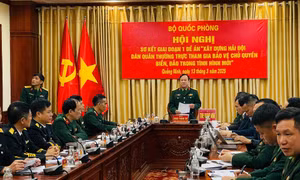 Sơ kết giai đoạn 1 Đề án “Xây dựng Hải đội dân quân thường trực tham gia bảo vệ chủ quyền biển, đảo trong tình hình mới”