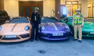Đoàn xe Porsche vượt ẩu trên cao tốc 2 làn: Xử phạt 4 tài xế ở TP.HCM và Đồng Nai