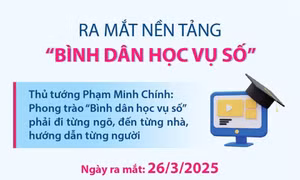 Ra mắt nền tảng 'Bình dân học vụ số'