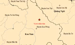 Ba trận động đất liên tiếp ở Kon Tum 
