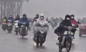 Đông Bắc Bộ lại chuỗi ngày mưa phùn, nồm ẩm ngay khi không khí lạnh suy yếu