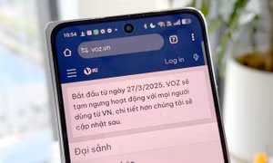 Diễn đàn công nghệ VOZ thông báo ngừng hoạt động với người dùng Việt
