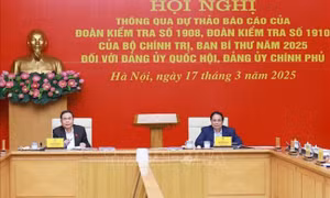 Chủ tịch Quốc hội và Thủ tướng chủ trì Hội nghị công bố dự thảo kết quả kiểm tra Đảng ủy Chính phủ