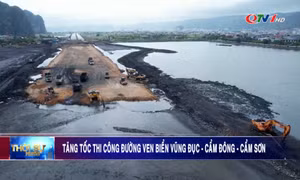 Tăng tốc thi công đường ven biển Vũng Đục - Cẩm Đông - Cẩm Sơn