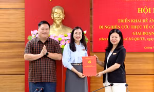 Triển khai đề án đưa cán bộ đi nghiên cứu thực tế tại địa phương